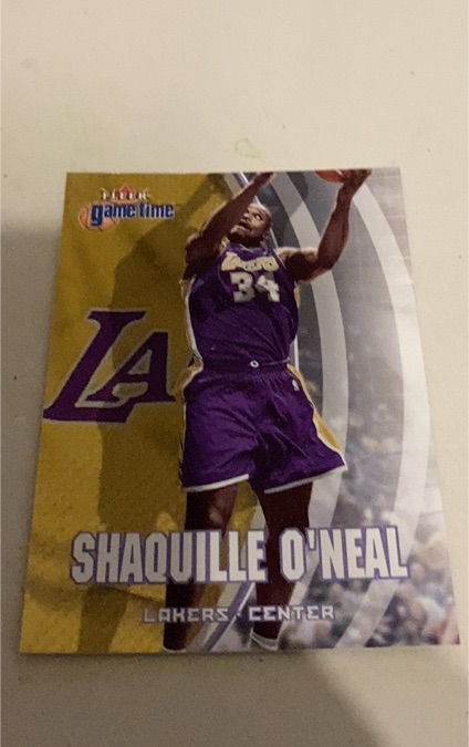 2000-01 Fleer Game Time #58 Shaquille O'Neal — front