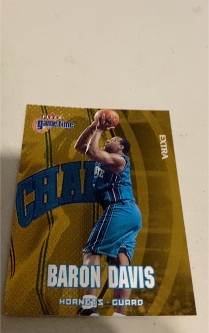 2000-01 Fleer Game Time Extra Baron Davis — front