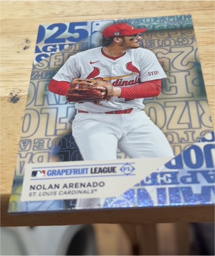 2025 Topps Series 1 Training Grounds #TG-1 Nolan Arenado — front
