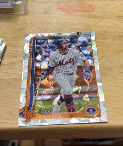 2025 Topps Chrome #167 Jeff McNeil — front