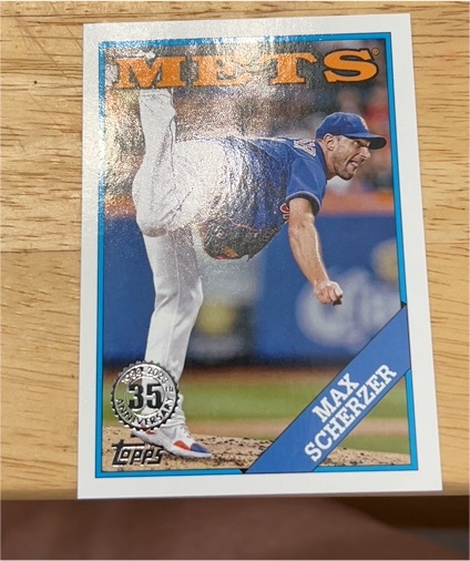 2023 Topps Series 1 1988 Topps 35th Anniversary #T88-2 Max Scherzer — front