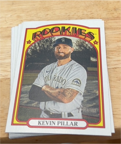 2021 Topps Heritage #236 Kevin Pillar — front