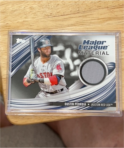 2023 Topps Major League Material #MLM-DP Dustin Pedroia — front