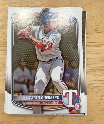2025 Bowman Prospects #BP-144 Pablo Guerrero — front