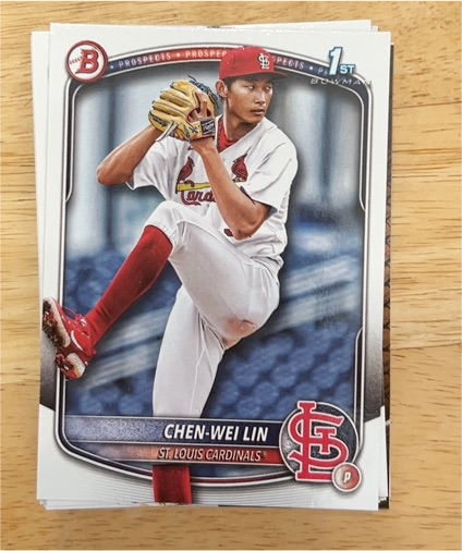2025 Bowman #BP-141 Chen-Wei Lin — front
