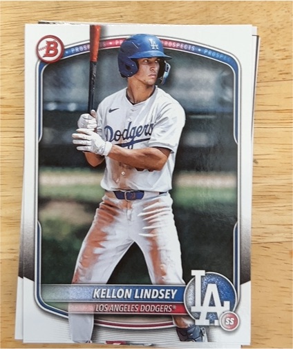 2025 Bowman #BP-137 Kellon Lindsey — front