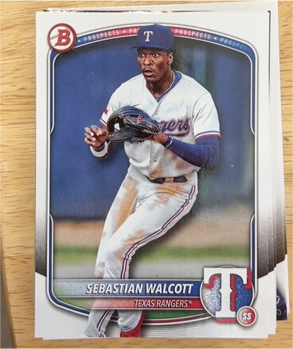2025 Bowman #BP-133 Sebastian Walcott — front