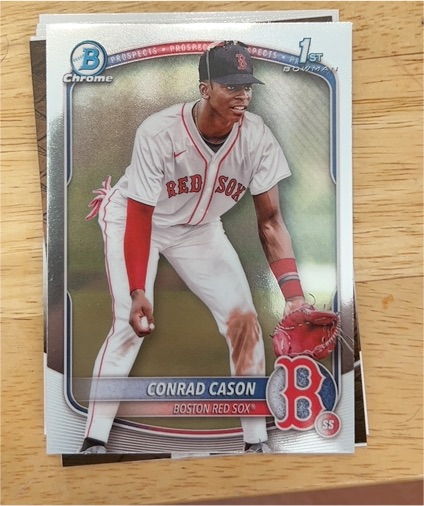 2025 Bowman Chrome #BCP-130 Conrad Cason Boston Red Sox — front