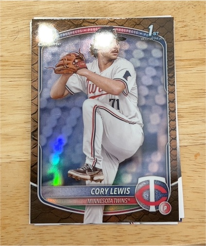 2025 Bowman #BP-128 Cory Lewis — front