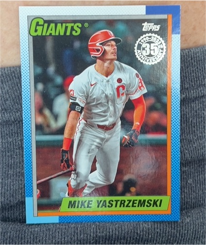 2025 Topps Series 2 #90B2-2 Mike Yastrzemski 35th Anniversary San Francisco Giants — front