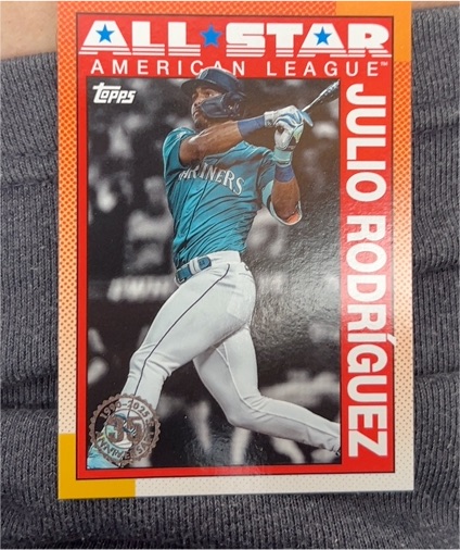 2025 Topps #90AS-48 Julio Rodriguez 1990 Topps 35th Anniversary All-Stars — front