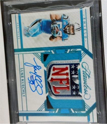 2020 Panini Flawless Shield #1 Luke Kuechly — front