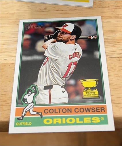 2025 Topps Heritage #245 Colton Cowser — front
