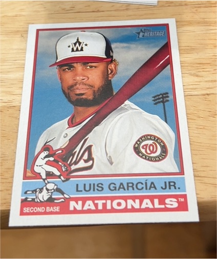 2025 Topps Heritage #239 Luis Garcia Jr. — front
