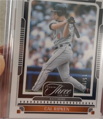 2023 Panini Three and Two #8 Cal Ripken — front