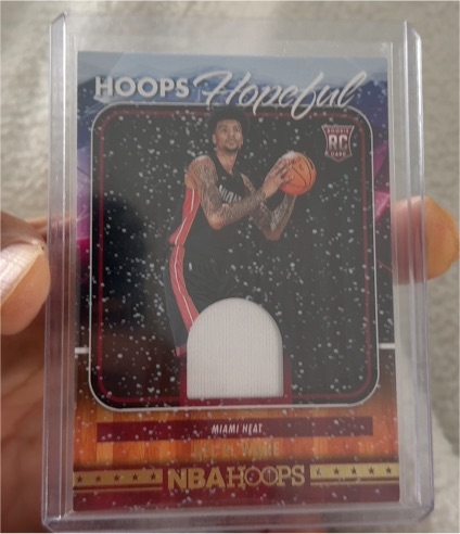2024-25 Panini NBA Hoops Hoops Hopeful Memorabilia #HHM-KWH Kel'el Ware — front