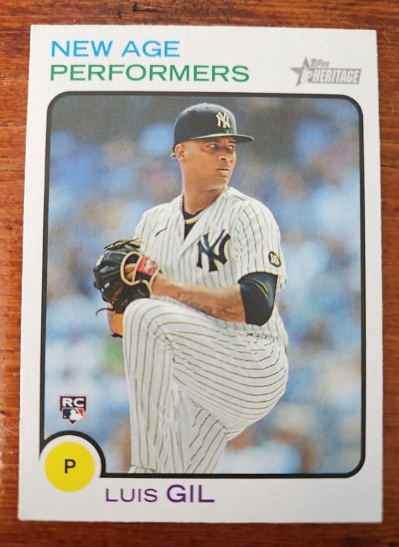 2022 Topps Heritage New Age Performers #NAP-21 Luis Gil — front