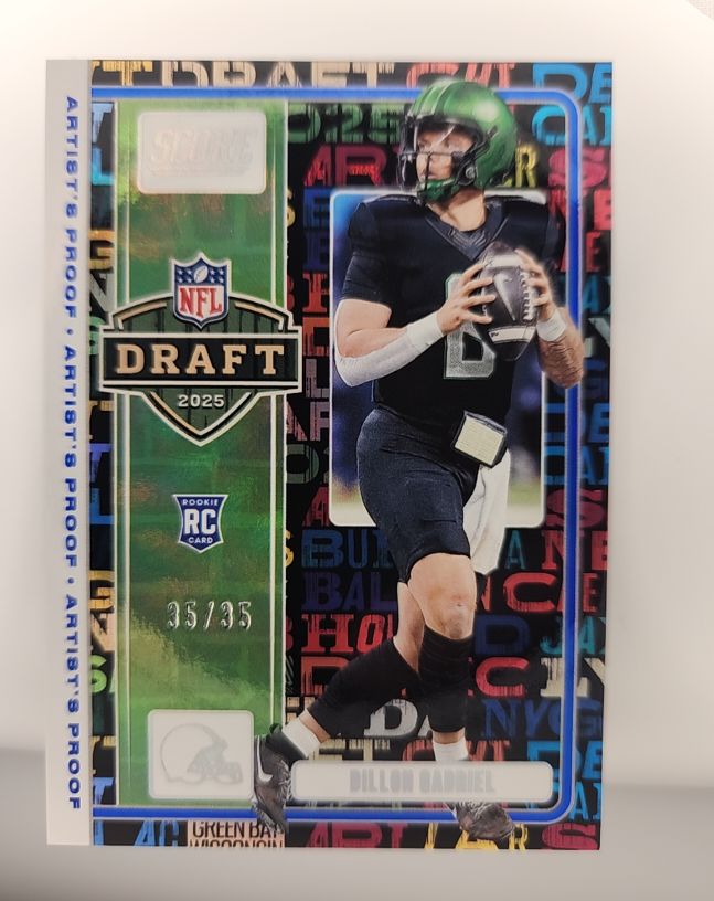 2025 Panini Score #17 Dillon Gabriel NFL Draft 2025 RC Cleveland Browns — front