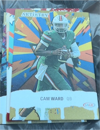 2025 Sage Artistry #3 Cam Ward — front
