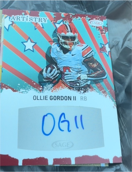 2025 Sage Artistry #ART-OG11 Ollie Gordon II — front