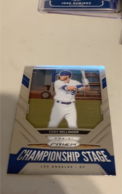 2021 Panini Prizm Championship Stage #CS1 Cody Bellinger — front