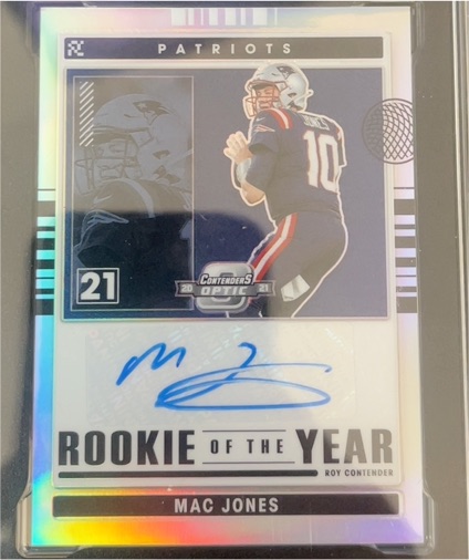 2021 Panini Contenders Optic #21 Mac Jones Rookie of the Year — front