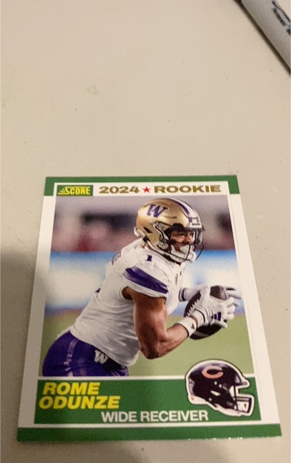 2024 Score #6 Rome Odunze Rookie — front