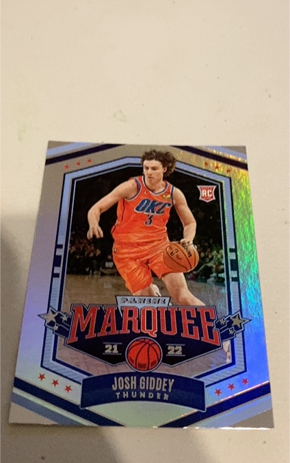 2021-22 Panini Chronicles Marquee #365 Josh Giddey — front