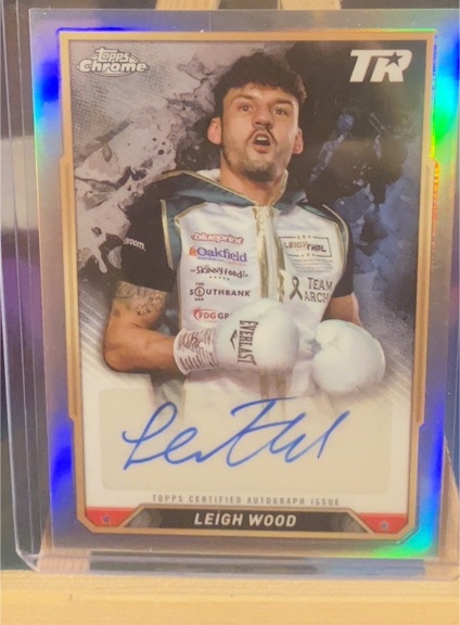 2024 Topps Chrome Boxing Leigh Wood Autograph — front