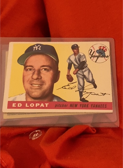 1955 Topps #109 Ed Lopat — front