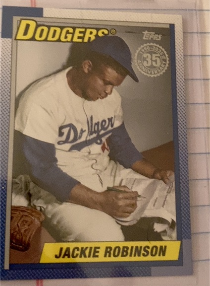 1990 Topps #T90-11 Jackie Robinson — front