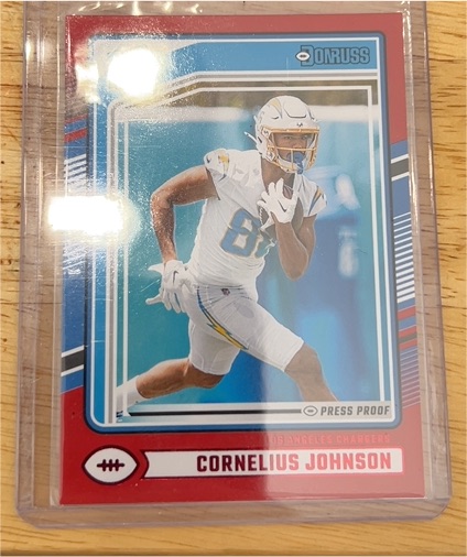 2024 Donruss #377 Cornelius Johnson — front
