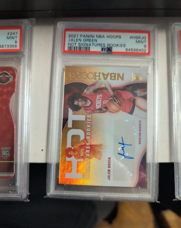 2021 Panini NBA Hoops #HSR-JG Jalen Green Hot Signatures Rookies — front