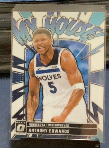 2024-25 Panini Donruss Optic #2 Anthony Edwards My House Minnesota Timberwolves — front