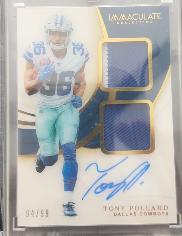 2019 Panini Immaculate Collection #94/99 Tony Pollard — front