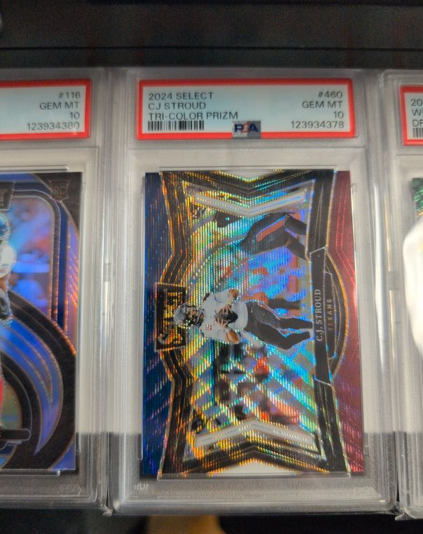 2024 Panini Select #460 CJ Stroud Tri-Color Prizm — front