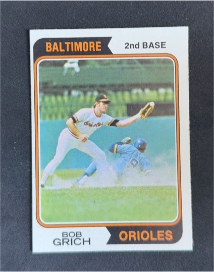 1974 Topps #109 Bob Grich — front