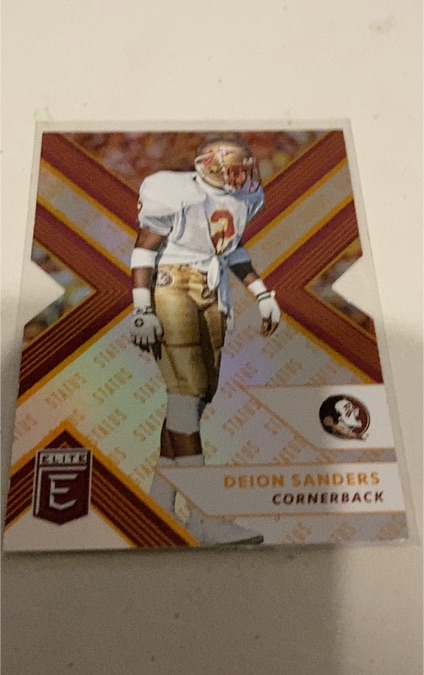 2018 Panini Elite Draft Picks #30 Deion Sanders — front
