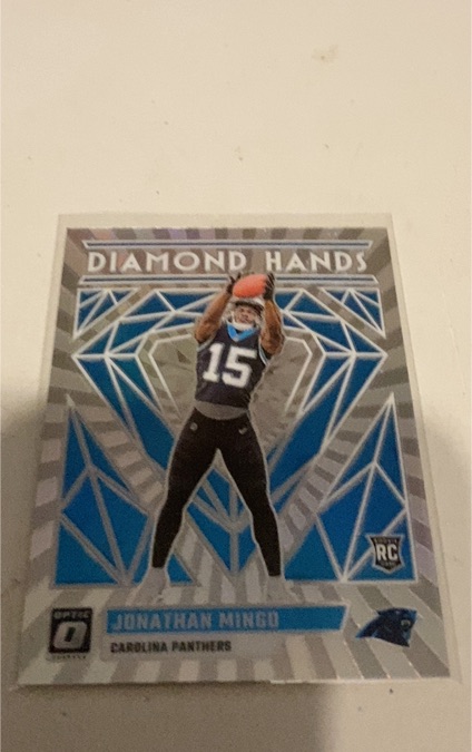 2023 Donruss Optic #DH-JM Jonathan Mingo Diamond Hands — front
