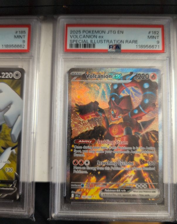 2025 Pokémon Journey Together #182 Volcanion ex — front