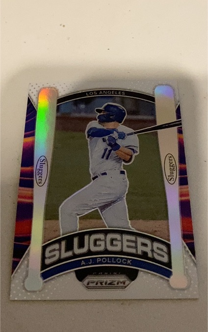 2021 Panini Prizm Sluggers Silver #SL8 A.J. Pollock — front