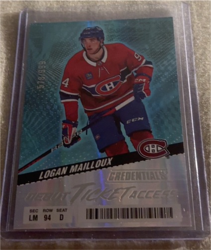 2024-25 Upper Deck Credentials #142 Logan Mailloux — front