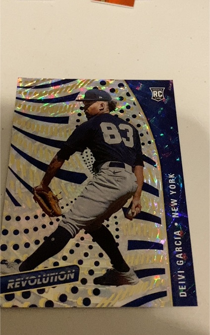 2021 Panini Chronicles Revolution #49 Deivi Garcia Rookie Card New York Yankees — front