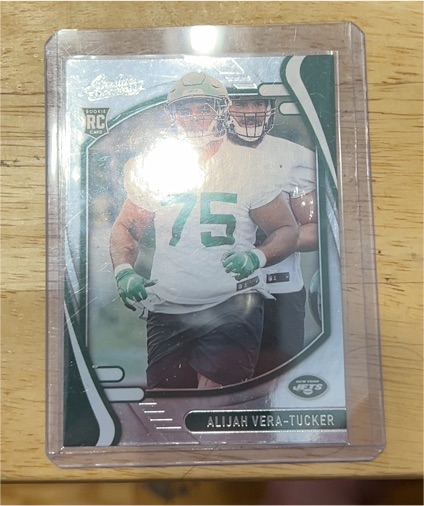 2021 Panini Absolute #199 Alijah Vera-Tucker Rookie Card — front
