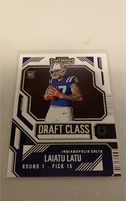 2024 Panini Contenders Draft Class #24 Laiatu Latu — front