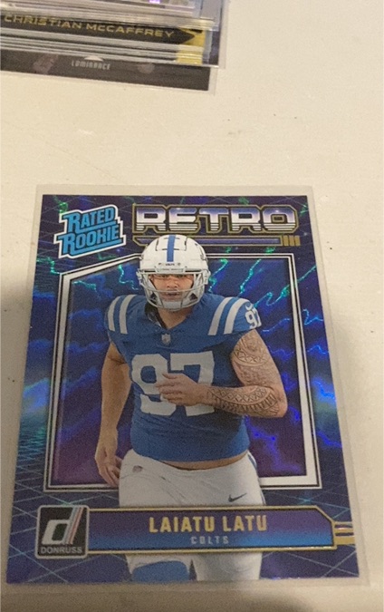2024 Donruss #1 Laiatu Latu Rated Rookie Retro — front