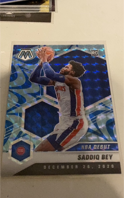 2020-21 Panini Mosaic #276 Saddiq Bey NBA Debut Rookie — front