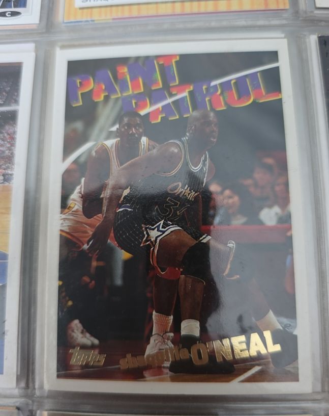1994-95 Topps #100 Shaquille O'Neal Paint Patrol Orlando Magic — front