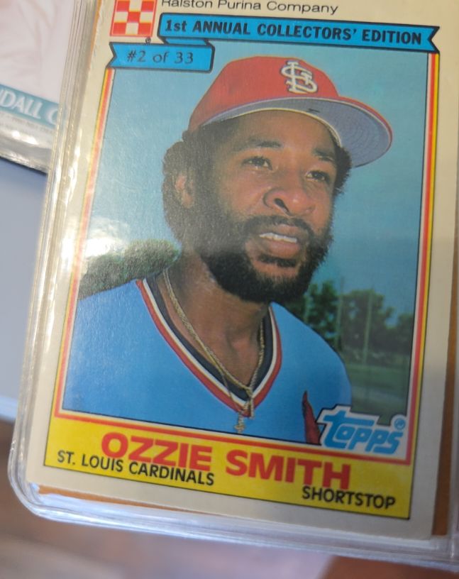 1984 Topps Ralston Purina #2 Ozzie Smith — front