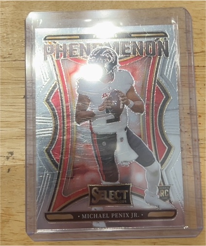 2024 Panini Select #5 Michael Penix Jr. Phenomenon Rookie Card — front